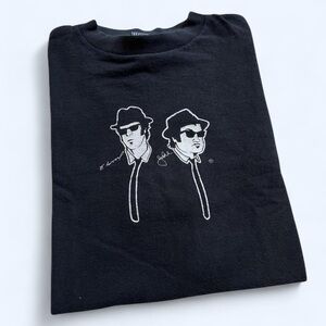 Vintage 1990s Black Blues Brothers Movie Graphic T-Shirt XL